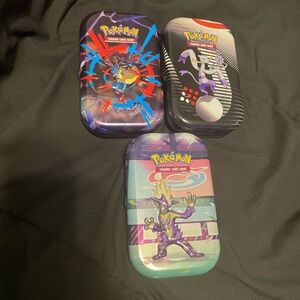 Pokémon Trading Card Game Tins - Set of 3